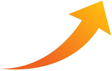 Orange Up Arrow - Free Transparent PNG Images