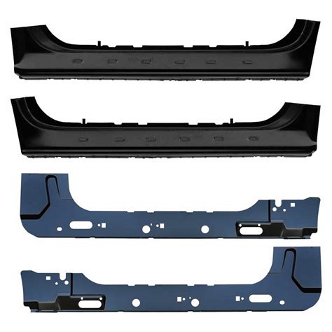 1997-2003 Ford F150 Pickup Truck Rocker Panel Repair Kit without Pad Holes - Inner and Outer ...