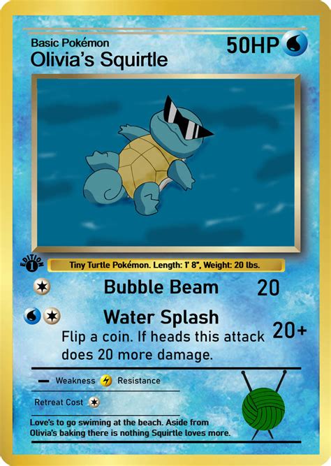 Pokemon Squirtle Card by CaptainTyco on DeviantArt