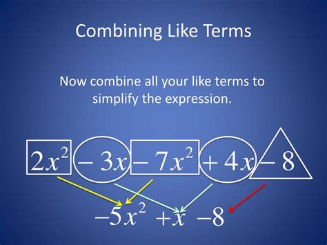 PPT - Combining Like Terms and Distributive Property PowerPoint Presentation - ID:2677522