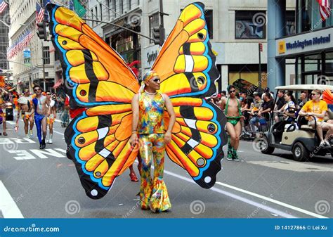 NYC: Gay Pride Parade editorial photo. Image of marches - 14127866