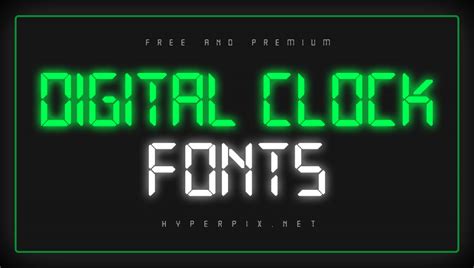 Digital Clock Font