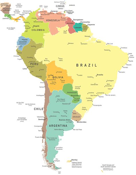 Resultado De Imagen Para Mapa De Sudamerica Mapa De America Mapa De ...