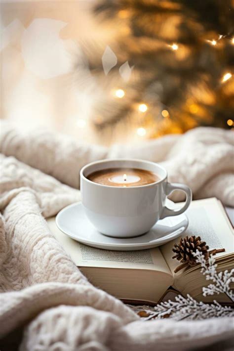 Cozy winter background with cup of coffee 29215209 Stock Photo at Vecteezy