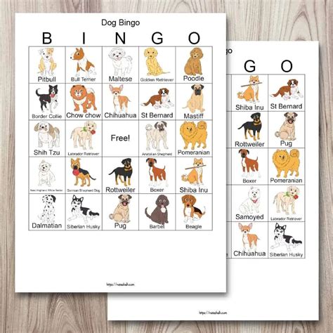 Free Printable Dog Bingo (for your dog-loving child) - The Artisan Life