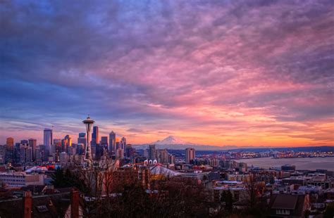 Seattle Kerry Park Winter Sunset | Wow Highest Position Expl… | Flickr