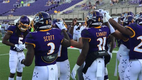 ECU football game delayed due to weather