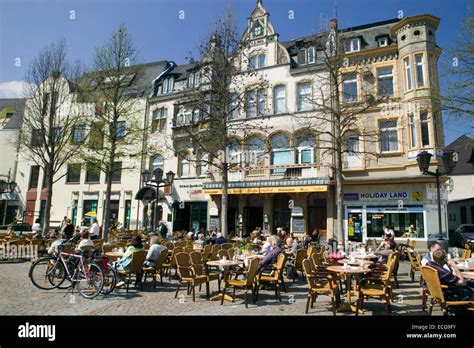 Pedestrian zone of Andernach, Rhineland-Palatinate, Germany, Europe Stock Photo, Royalty Free ...