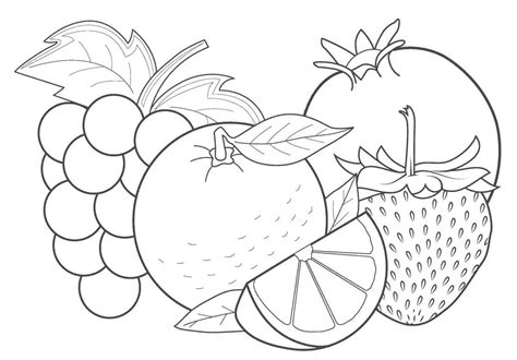 Frutas Tropicales para colorear, imprimir e dibujar –ColoringOnly.Com