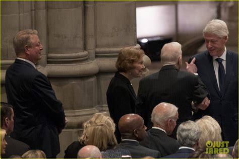 Donald Trump Sits Alongside Past Presidents & First Ladies at George H ...