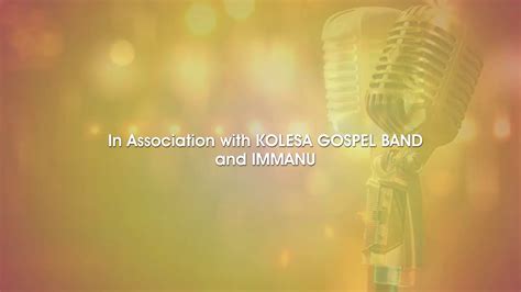 Kolesa gospel band concert in April - YouTube