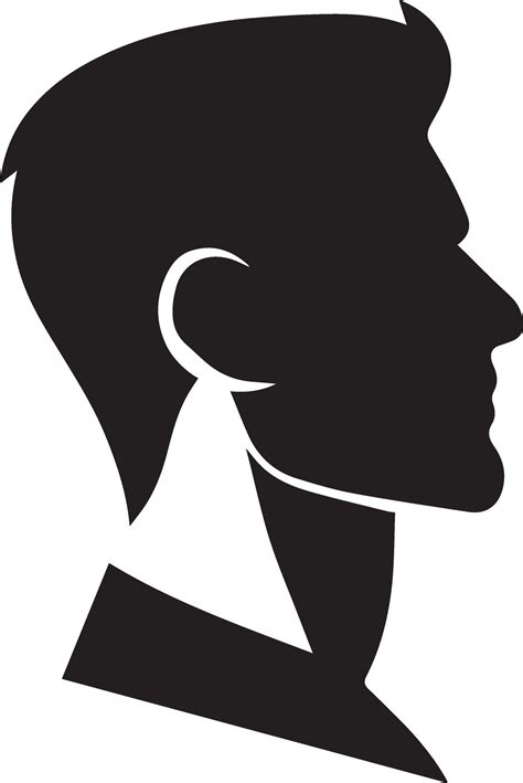 Man Profile vector silhouette illustration black color 27543134 Vector Art at Vecteezy