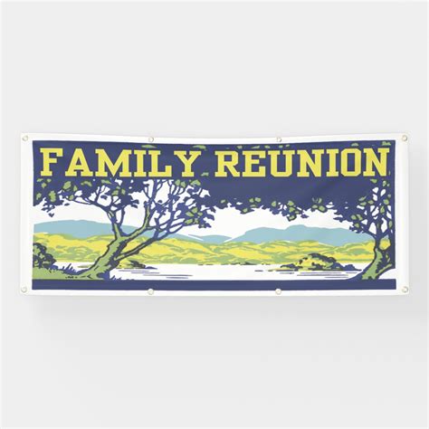 Vintage Retro Family Tree Banner | Zazzle