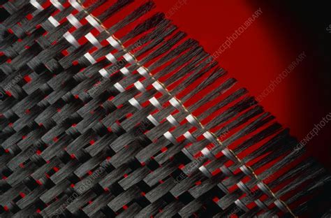 Woven carbon fibre sheet - Stock Image - T742/0020 - Science Photo Library