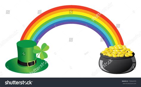 Vector Rainbow Green Hat Shamrock Pot Stock Vector (Royalty Free) 170944370 | Shutterstock