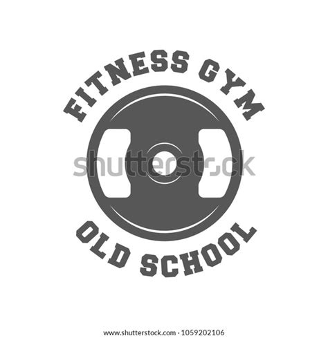 Fitness Gym Old School Retro Logo Stock Vector (Royalty Free ...