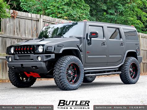 Matte Black Hummer H2 with 22in Fuel Hostage Offroad Wheel… | Flickr