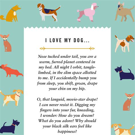 I Love My Dog Poem Print By Over & Over | notonthehighstreet.com