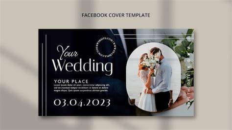 Free PSD | Flat design wedding template