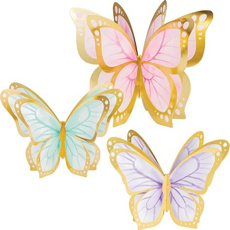 Golden Butterfly Centerpiece, 3 ct + Free Shipping