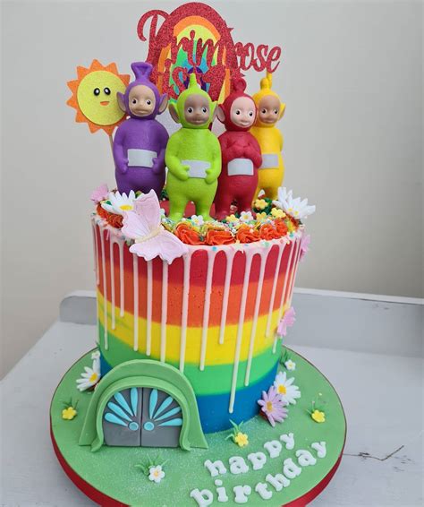 Beltons Bakes - Teletubbies Rainbow Drip cake 🌈...