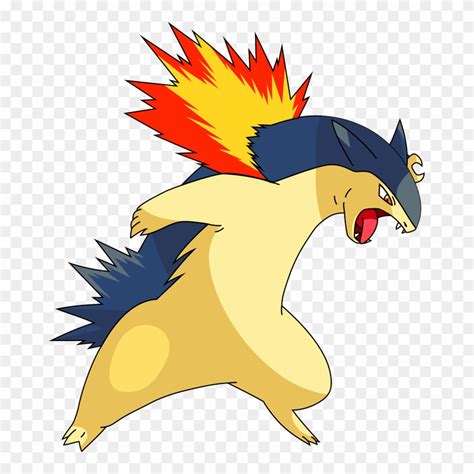 Fire Pokemon Png Clip Art Freeuse - Pokemon Typhlosion Transparent Png ...