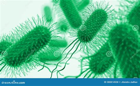 Bacteria or Virus Under Microscope Stock Illustration - Illustration of ...