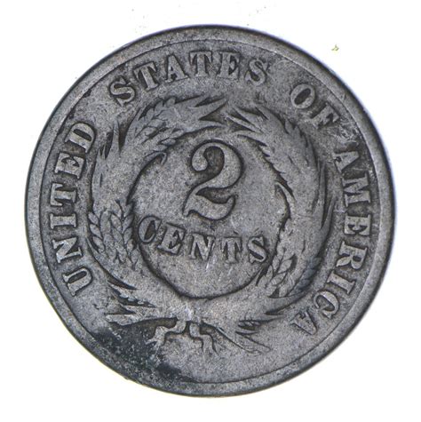 **TWO CENT** 1864 US TWO 2 Cent Piece - First Coin with In God We Trust ...