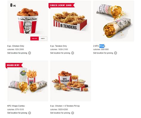 KFC Specials Menu | Updated Kentucky Fried Chicken Specials