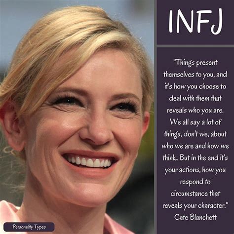 Cate Blanchett Thought to be an INFJ in the Myers Briggs personality typing #cateblanchett # ...