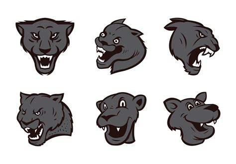 Panthers Logo Vector Set 146871 Vector Art at Vecteezy