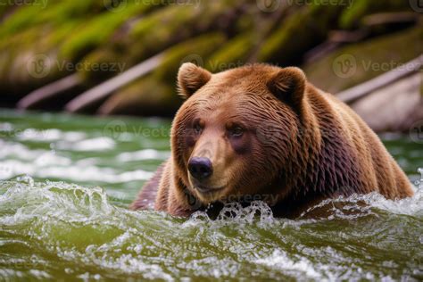 The Mighty Bear. Beautiful grizzly bear. 25110104 Stock Photo at Vecteezy