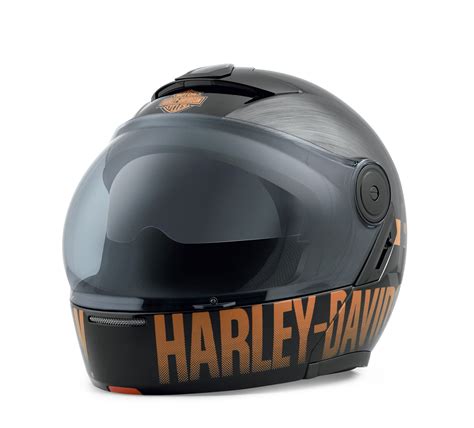 Harley-Davidson Vanocker J08 Modular Helmet, Gloss Black Chrome - XS in ...