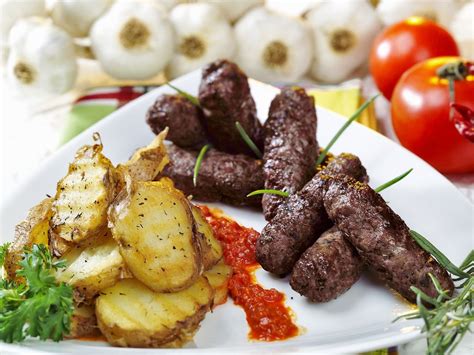 Cevapcici with Grilled Potatoes recipe | Eat Smarter USA