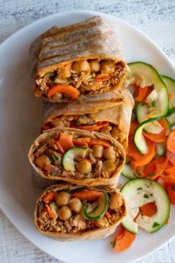 High-Protein Veggie Wrap - Cooking For Peanuts