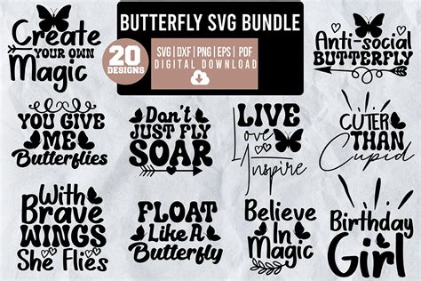 Butterfly SVG Bundle Graphic by monidesignhat · Creative Fabrica