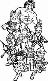 Avengers Team Coloring Page  Wecoloringpagecom sketch template