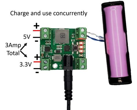 Lithium Battery Battery Management System with 3A Dual Output - Electronics-Lab.com