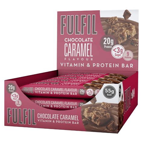 Fulfil Nutrition Vitamin & Protein Bar Box (15 Bars) | Protein Package | 55g x 15 Bars | Protein ...