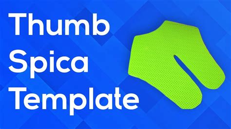 How to Make a Thumb Spica Splint - Creating the Template - YouTube