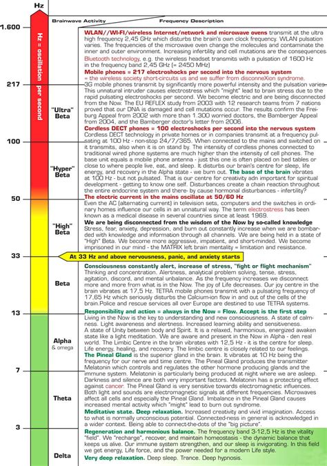 Brain Wave Activity - Frequency Description - Chart | Healing frequencies, Brain waves, Energy ...