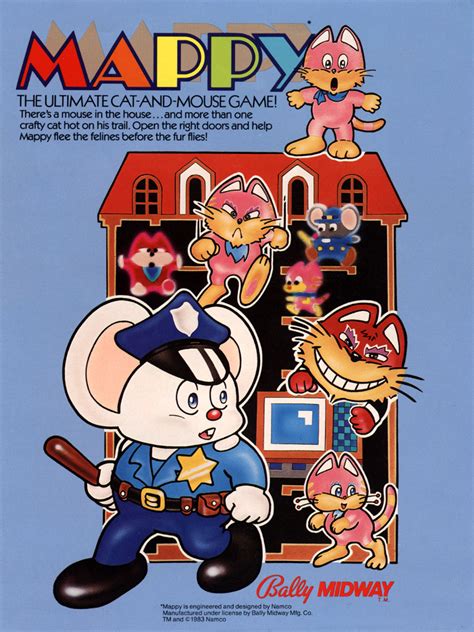 The Arcade Flyer Archive - Video Game Flyers: Mappy, Bally-Midway