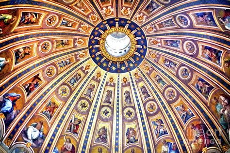 Ceiling Of The Great Dome, St. Peter's Basilica Photograph by Douglas Taylor - Fine Art America