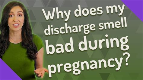 Why does my discharge smell bad during pregnancy? - YouTube