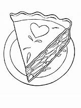 Slice Of Cake Coloring Page At GetColoringscom  Free Printable sketch template