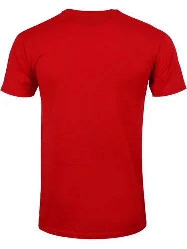 Round Red Plain T Shirt, Half Sleeves at Rs 219/piece in Tiruppur | ID ...