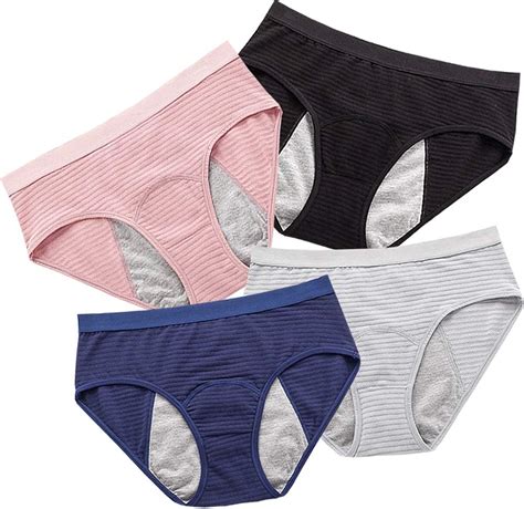 Amazon.com: Teen Girls Period Underwear Leak Proof Hipster Cotton Menstrual Panties Women Heavy ...