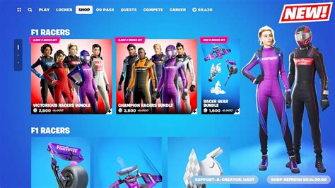 Fortnite NEW F1 Racers Skins Bundle Item Shop! - YouTube