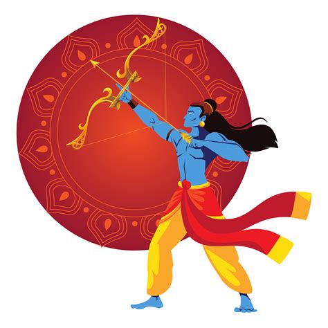 Shree Ram with his Bow and Arrow 18930026 PNG