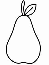 Pear Coloring Pages sketch template